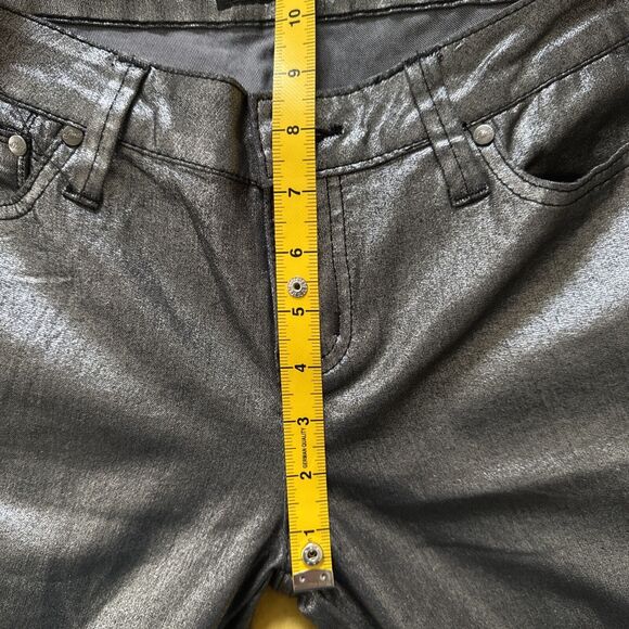Guess Metallic Skinny Jeggings Silver Maxine Fit - Picture 10 of 10
